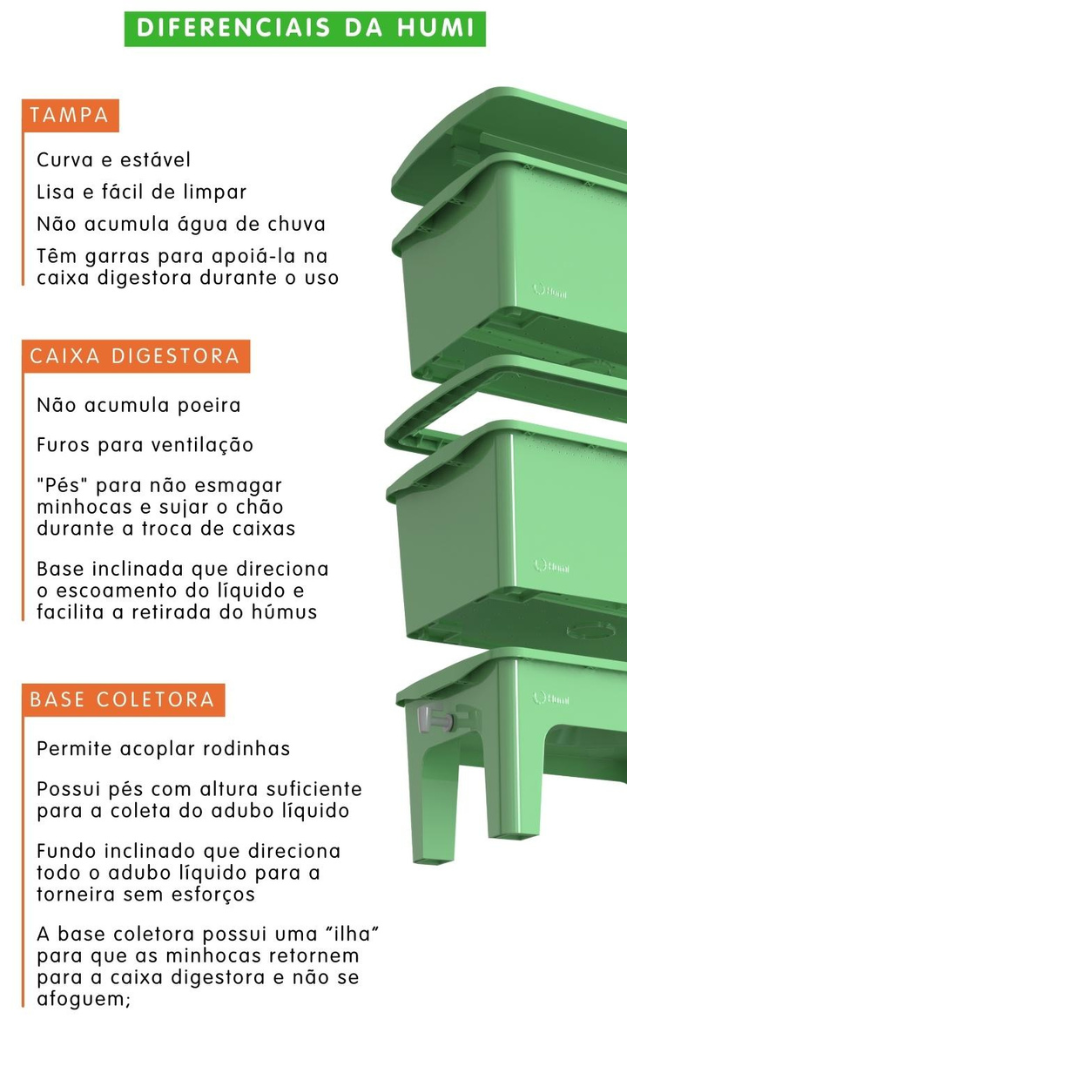Composteira Doméstica Humi