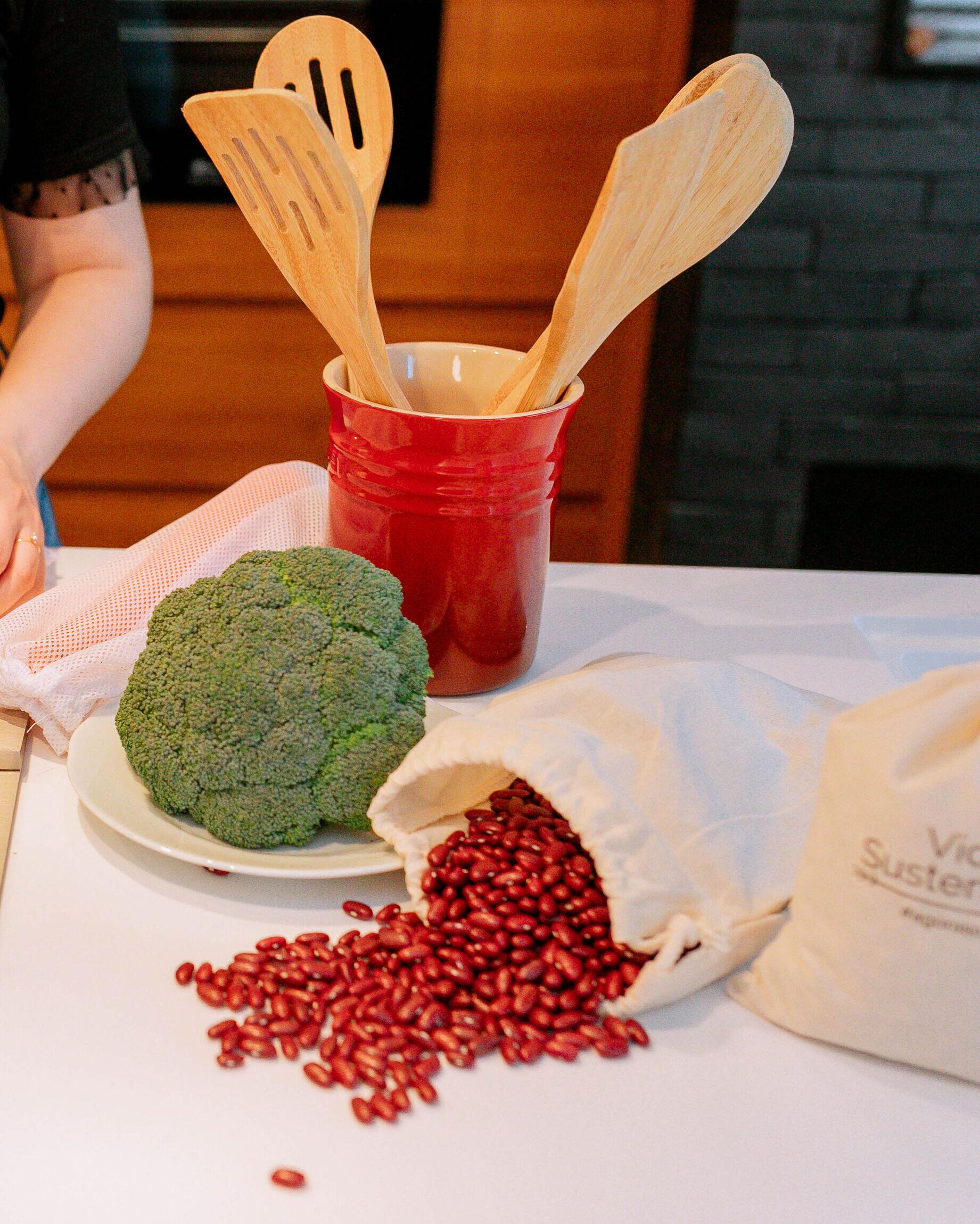 Kit com 4 sacos compras de pano a granel