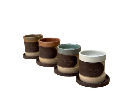 Conjunto de 4 copinhos de café - Recoffee