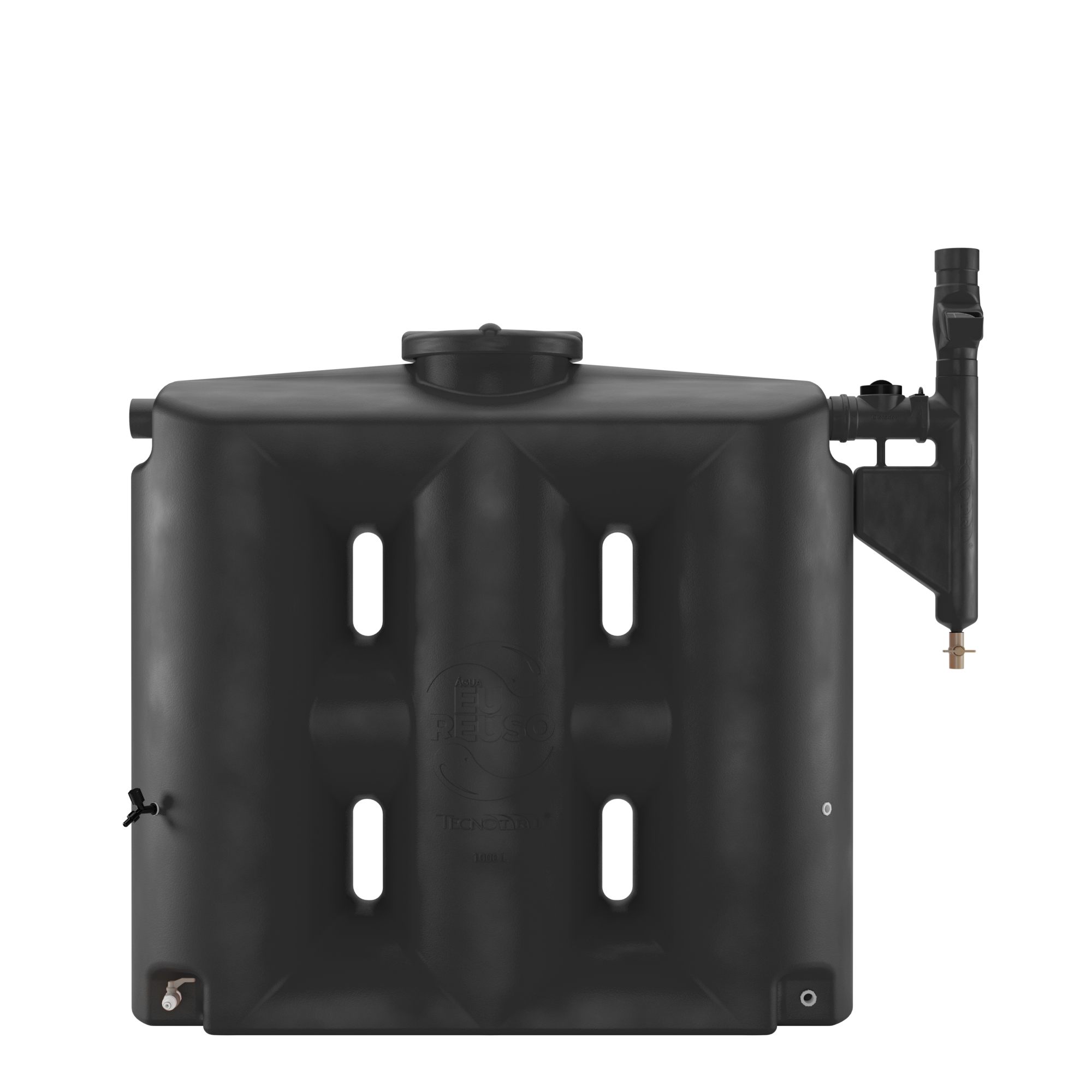 Cisterna Vertical 1000 litros com filtro Black Tecnotri