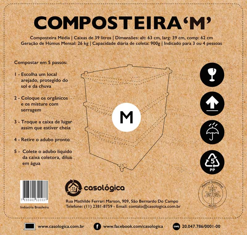 Composteira Doméstica M Casológica