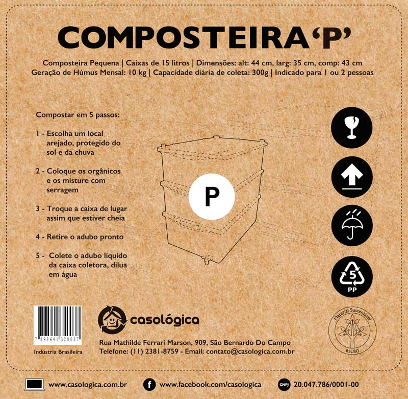 Composteira Doméstica P Casológica