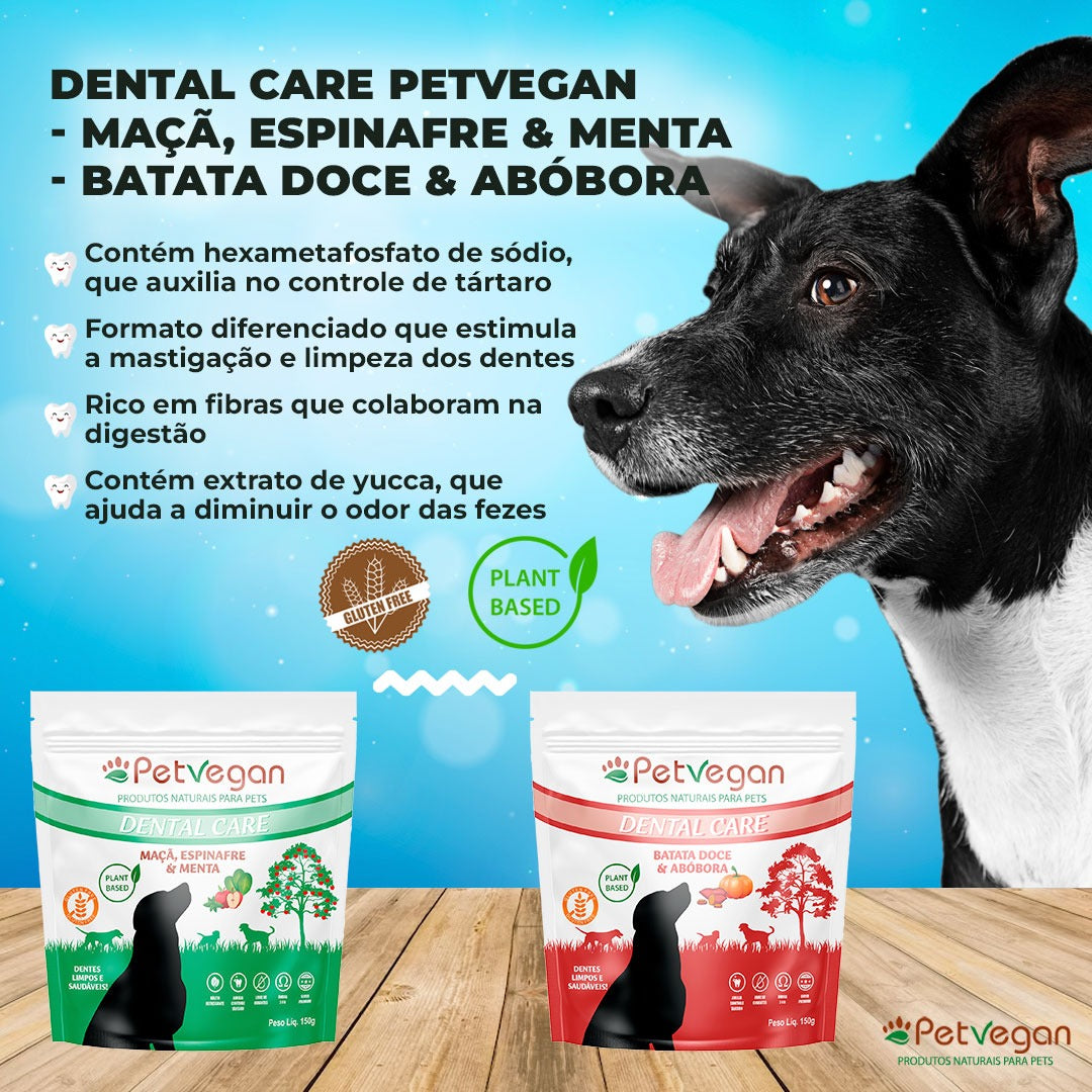 Dental Care PetVegan Maça, Espinafre e Menta