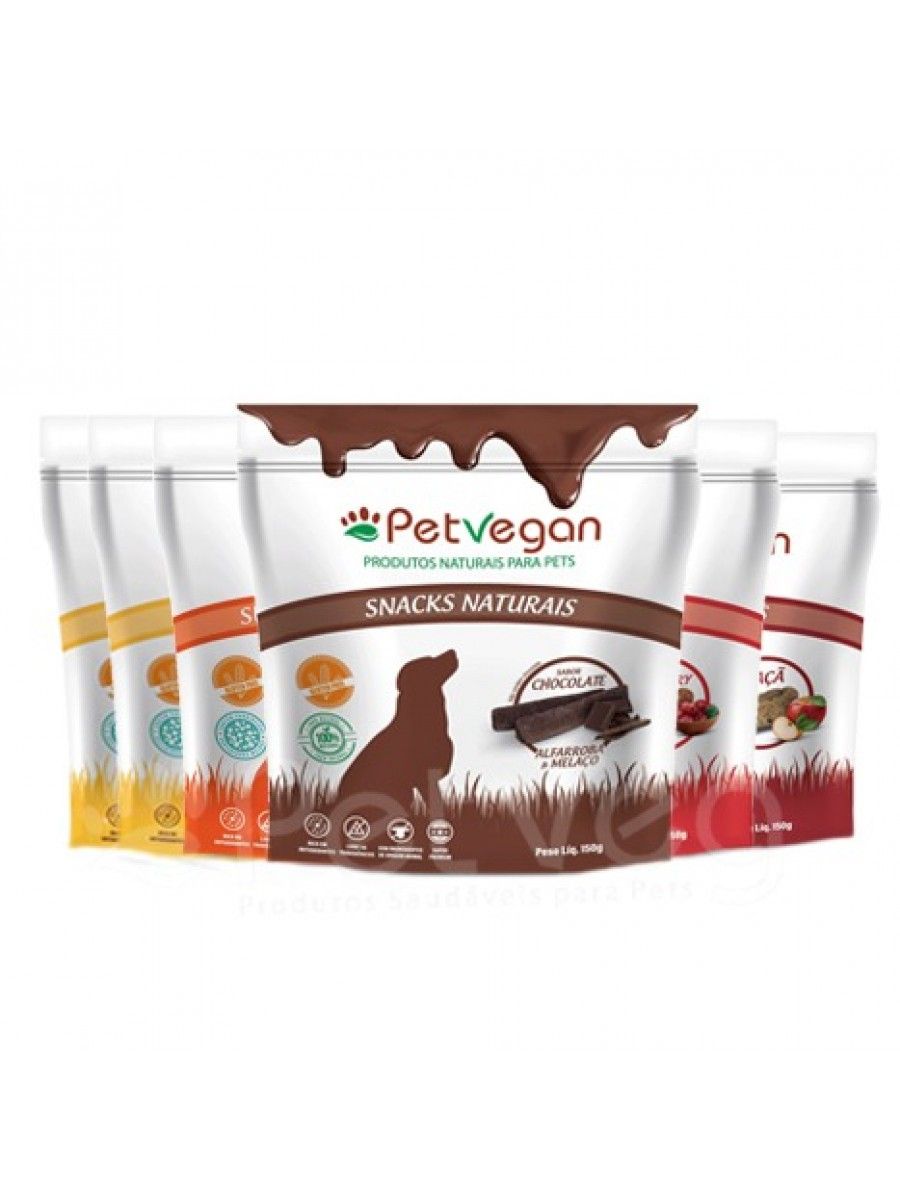 Kit 6 Snacks PetVegan