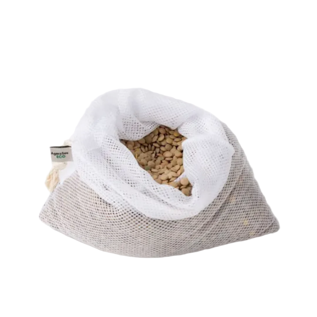 Kit Hortifruti com 6 Sacos Lixo ZeroAgora Sou Eco