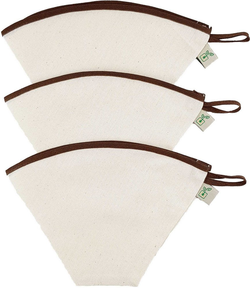 Coador de Café Reutilizável | Kit com 3 Eco Filtros De Café 100% Algodão Agora Sou Eco