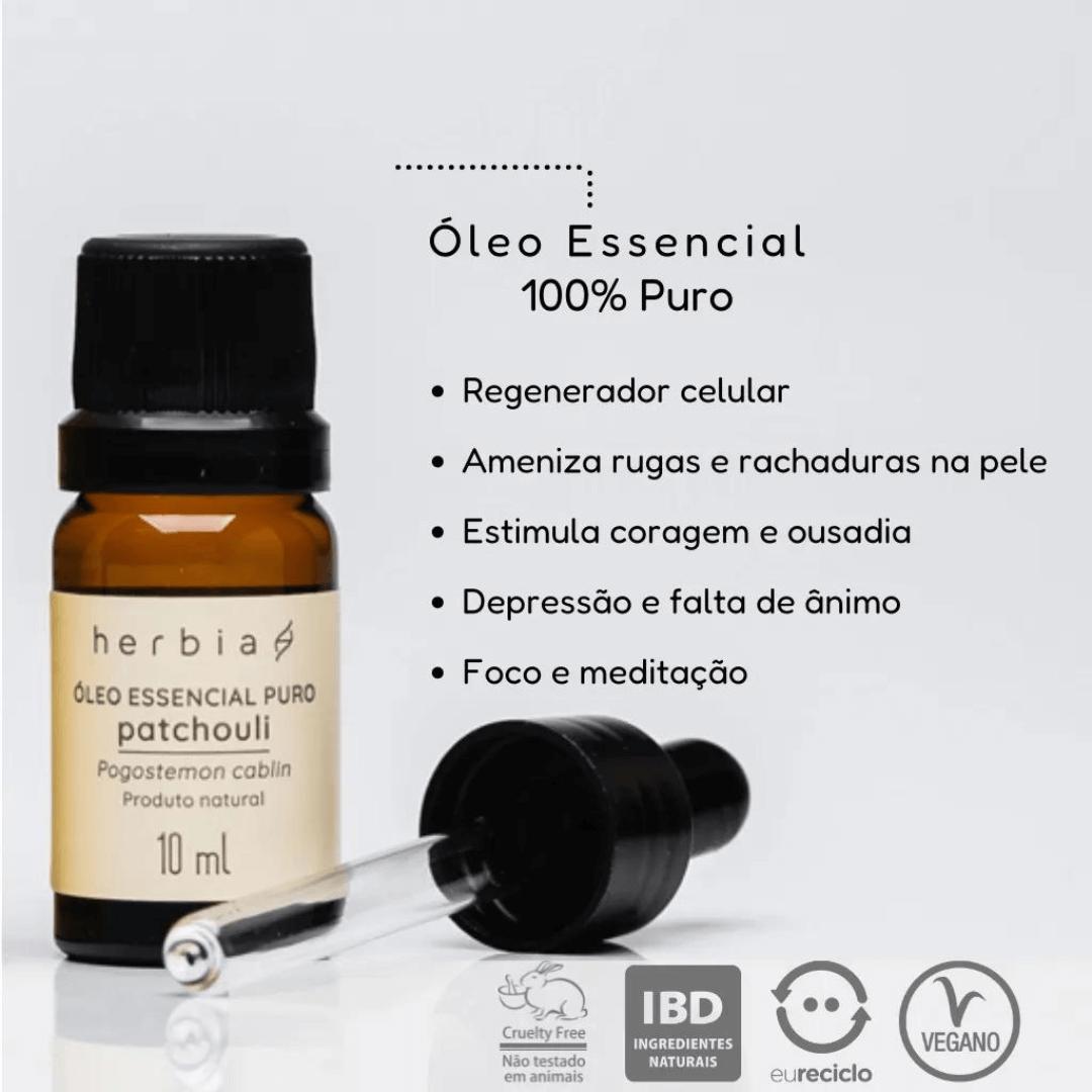 Óleo Essencial de Patchouli 10 ml