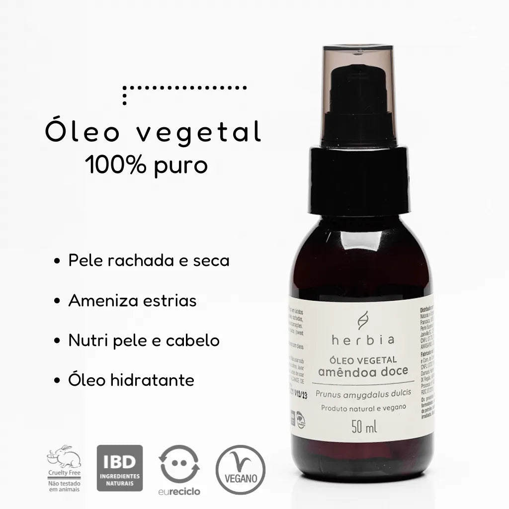 Óleo Vegetal de Amêndoa Doce