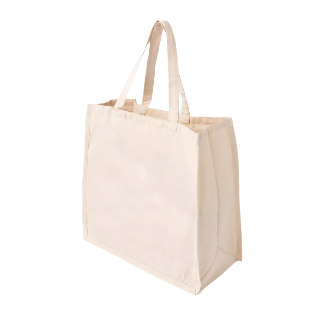 Sacola ecobag em tecido 100% algodão cru Grande Agora Sou Eco