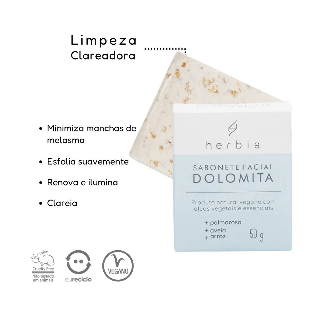 Sabonete Facial Esfoliante Dolomita