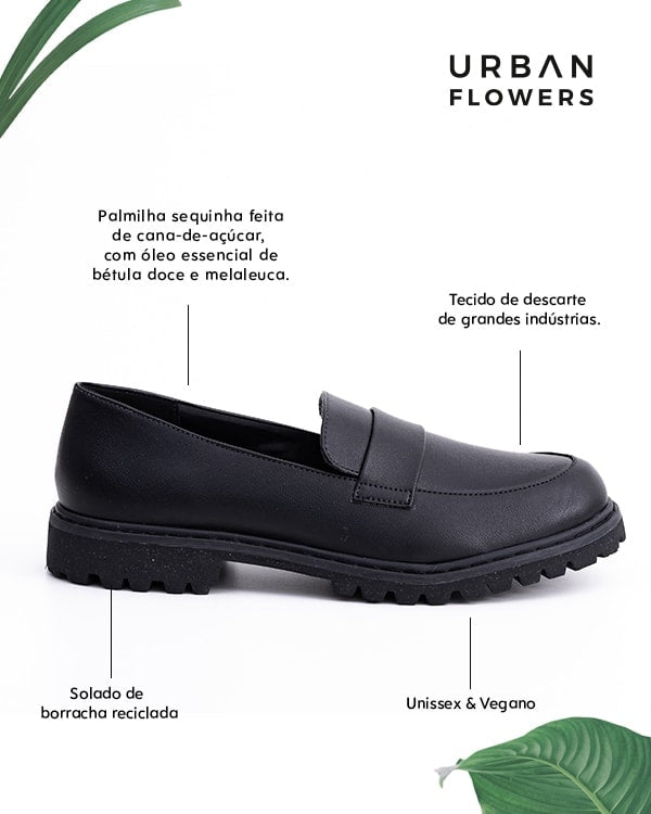 Loafer Aura All Black Urban Flowers