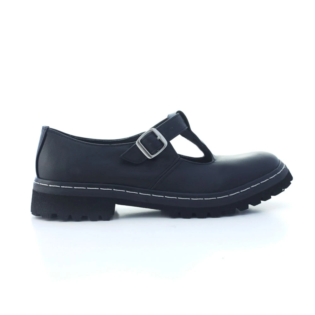 Sapato Tratorado Teodora Preto Urban Flowers