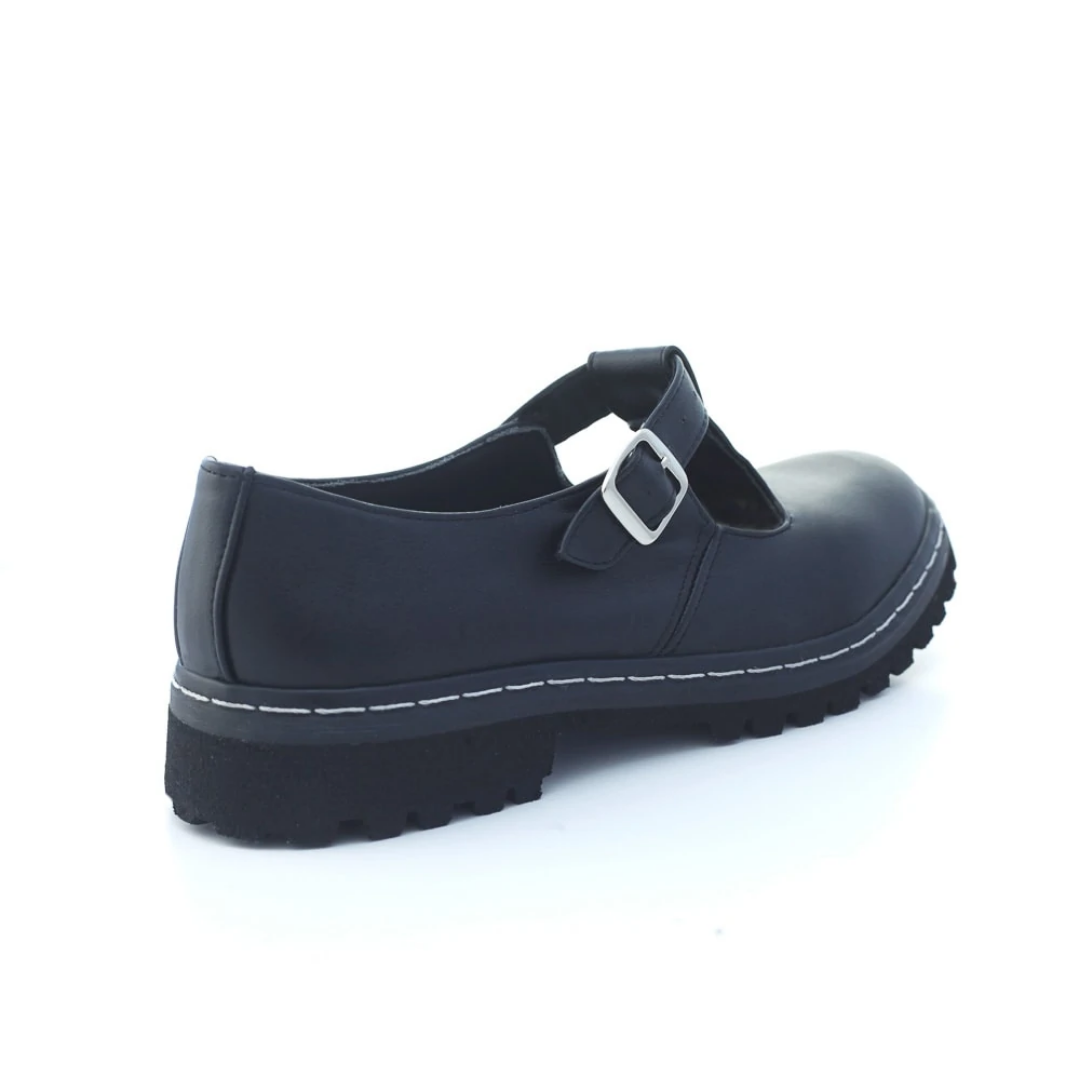 Sapato Tratorado Teodora Preto Urban Flowers