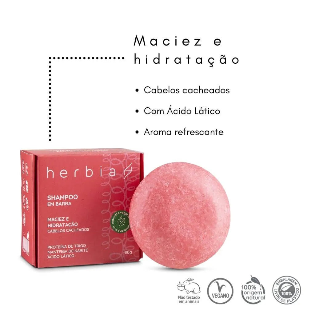 Shampoo em barra Cabelos Cacheados
