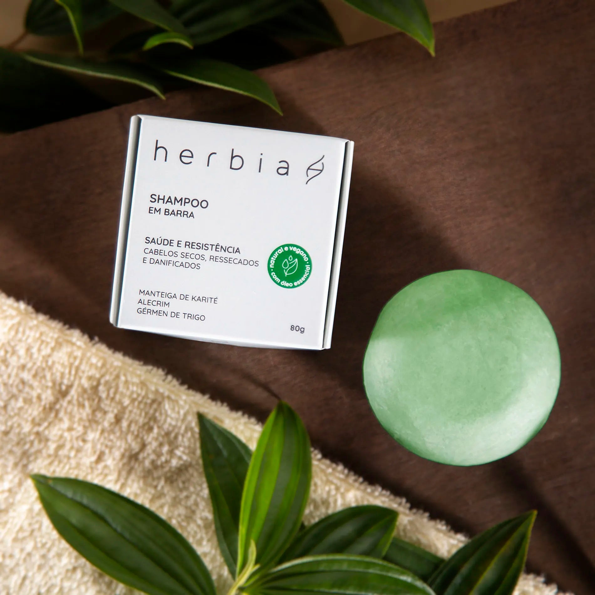 Shampoo em barra Cabelos Secos, Ressecados e Danificados