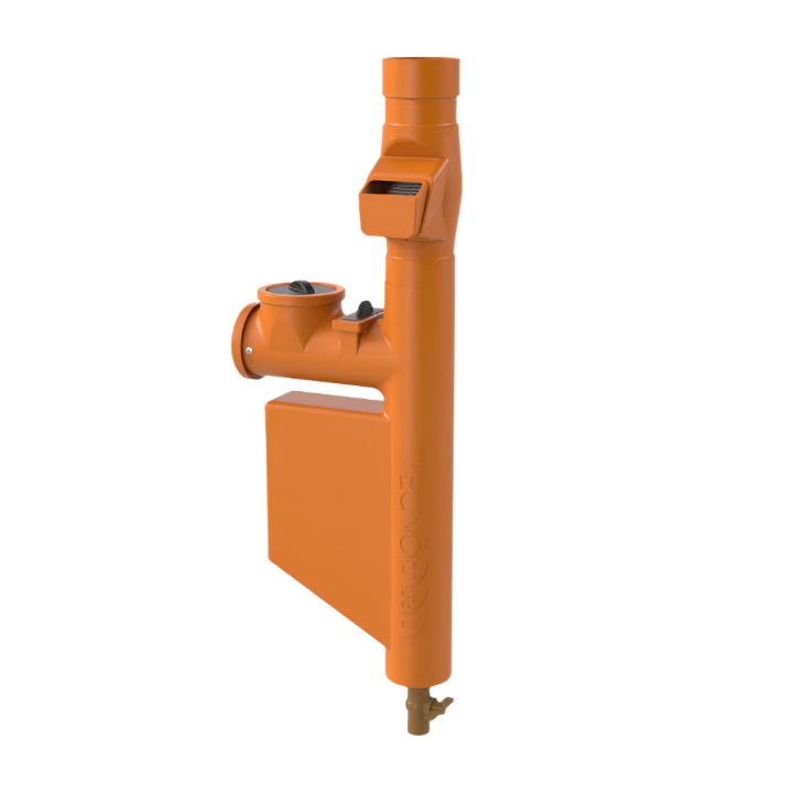 Filtro separador de folhas para cisterna cor Laranja