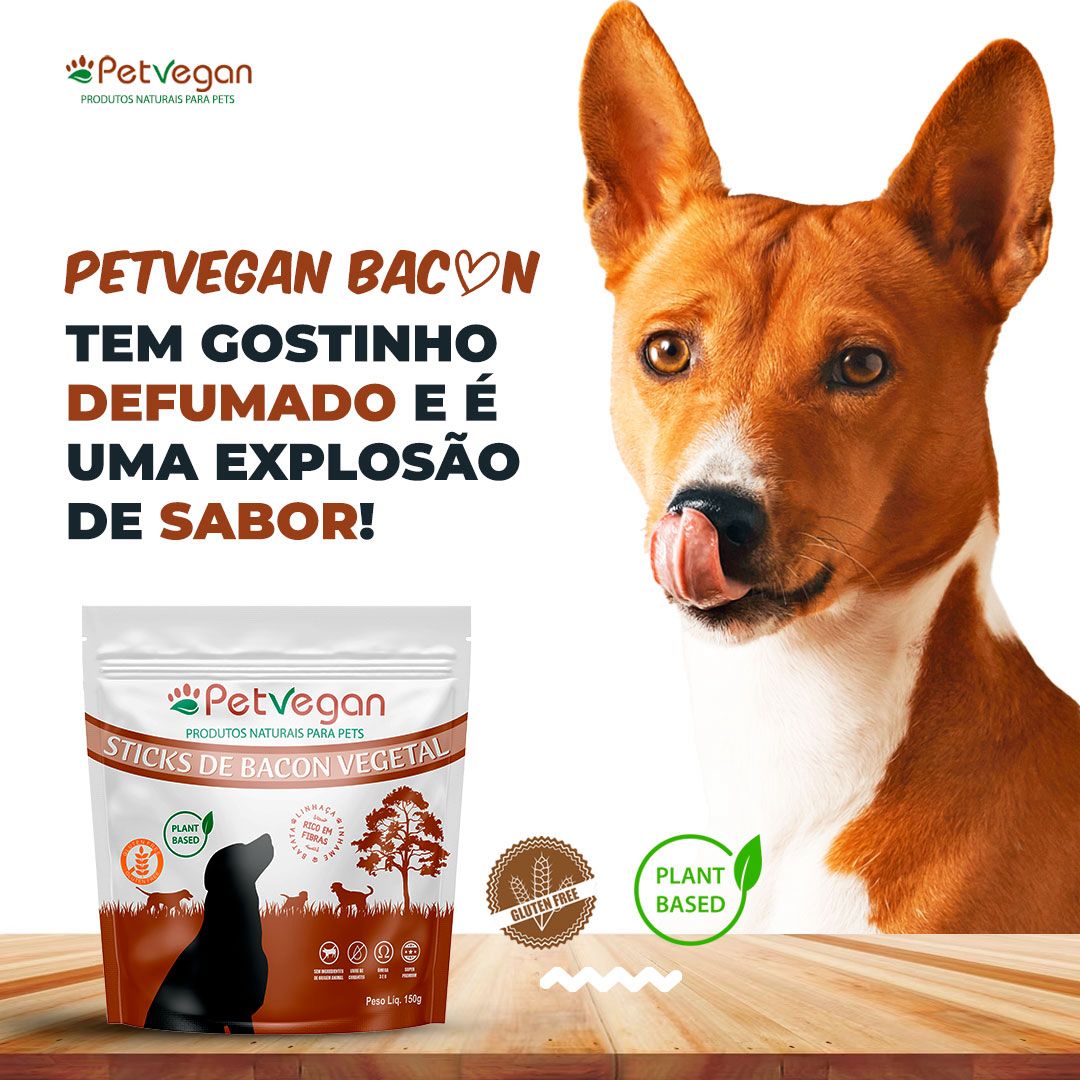 Sticks (bifinhos) Bacon PetVegan 150g