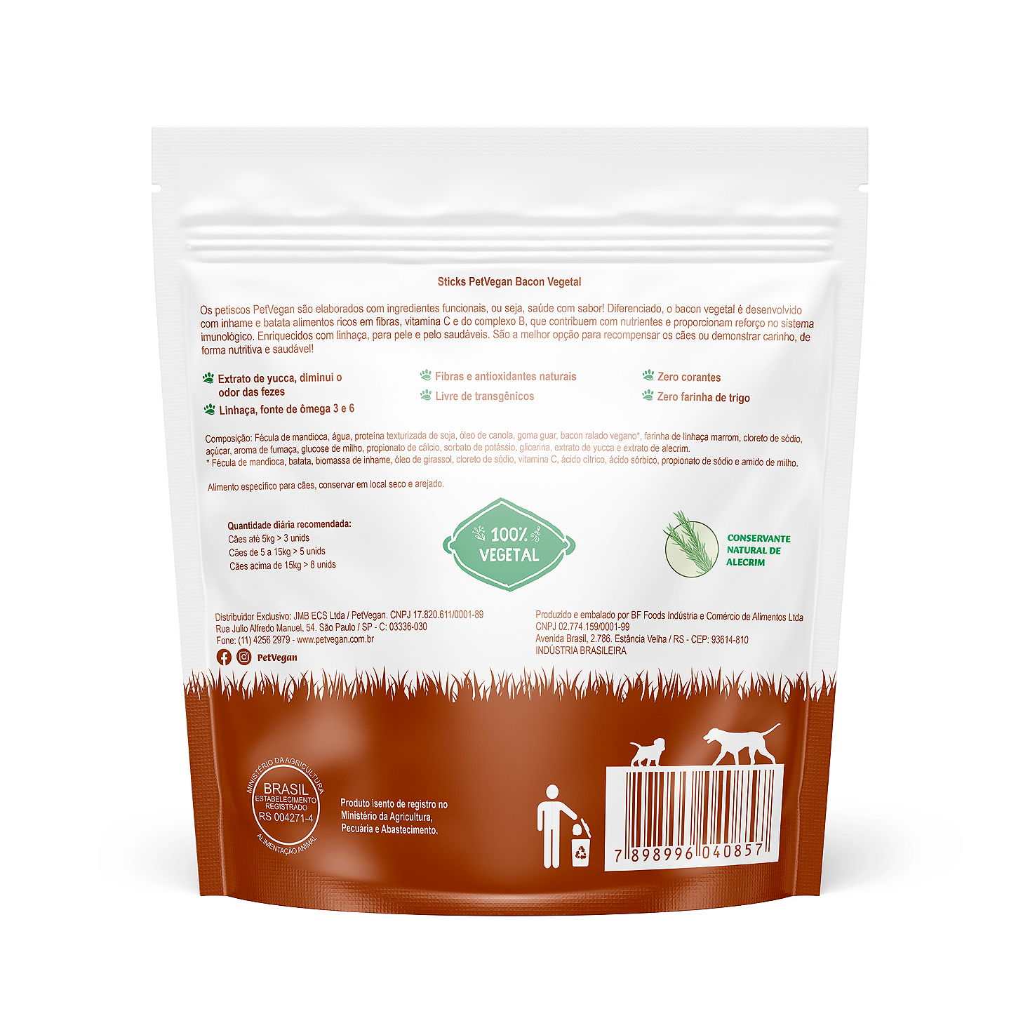 Sticks (bifinhos) Bacon PetVegan 150g