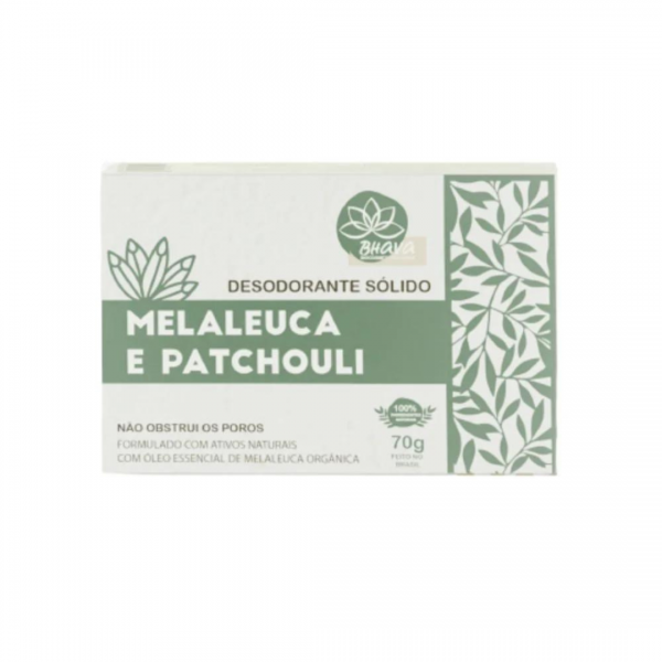 Desodorante sólido Melaleuca & Patchouli 70 g Bhava