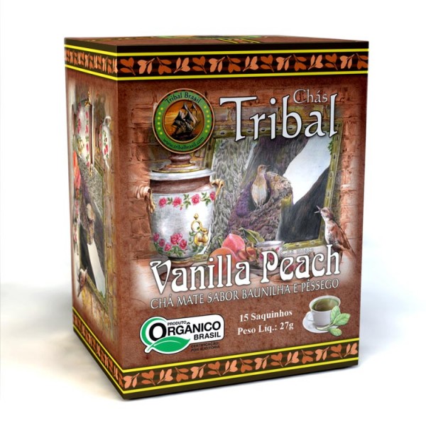 Chá Tribal Brasil - Vanilla Peach - Sachê (15 sachês)