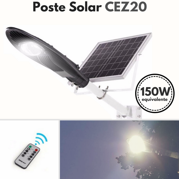 Poste Energia Solar LED CEZ-20