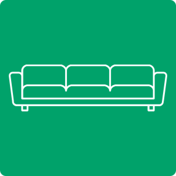 Descarte ecológico de sofá