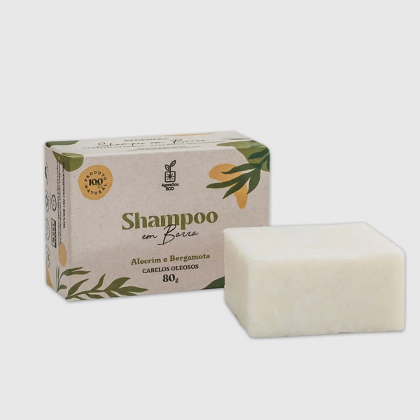 Shampoo em Barra | Cabelos Oleosos | Alecrim e Bergamota - Agora Sou Eco