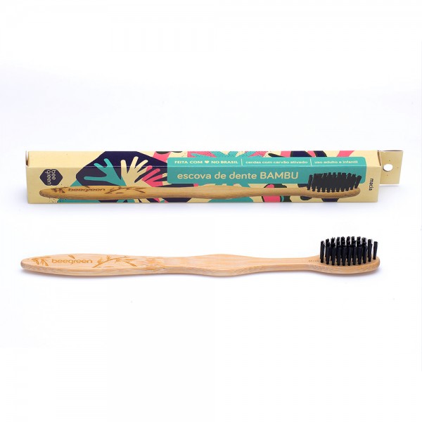 Escova de Dentes de Bambu Beegreen - Colorido