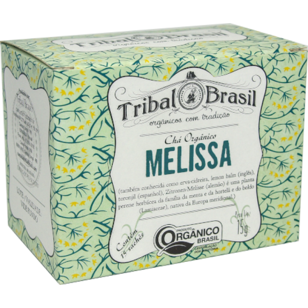 Chá Orgânico de Melissa (Pura) - Caixa - 15 Sachês - 15g Tribal Brasil