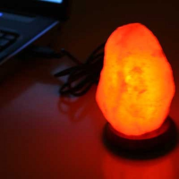 Luminária USB de Sal do Himalia Natural Wonder 