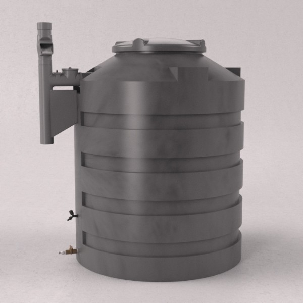 Cisterna Eco Vertical 1100 Litros com Filtro 