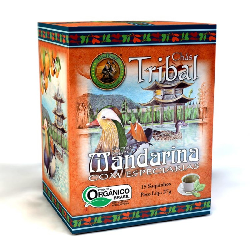 Chá Tribal Brasil - Mandarina com Especiarias - Sachê (15 sachês)