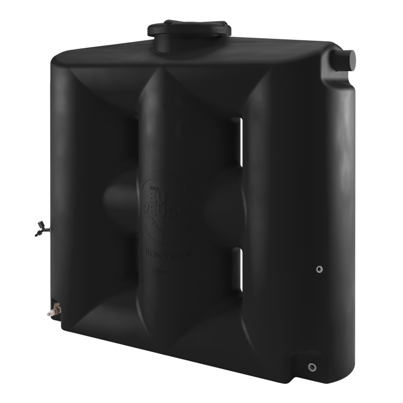 Cisterna Vertical 1000 litros sem filtro Black Tecnotri