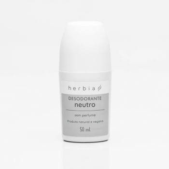 Desodorante Natural e Vegano Neutro - 50ml - Herbia